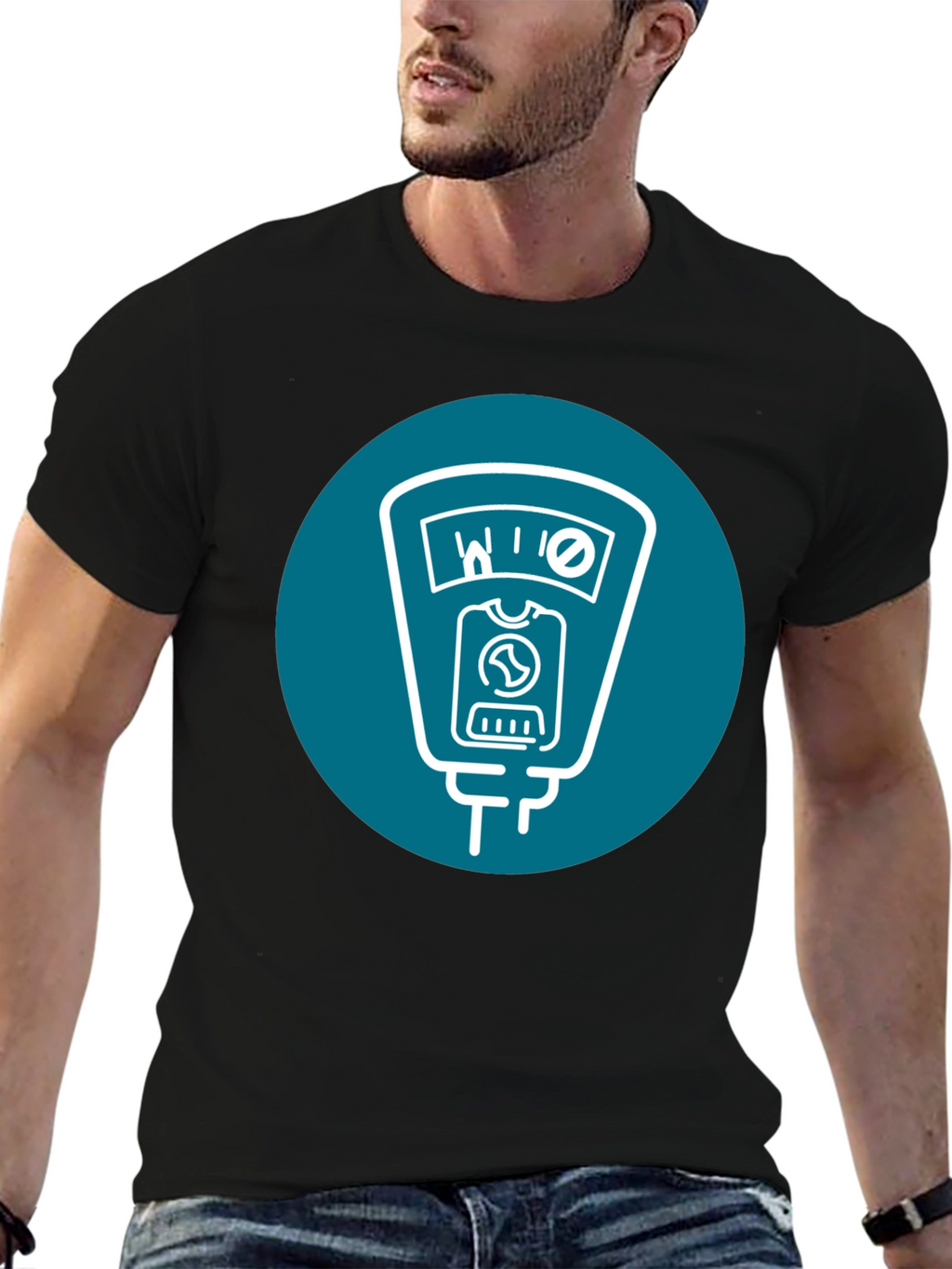 Retro Parking Meter Graphic T-Shirt
