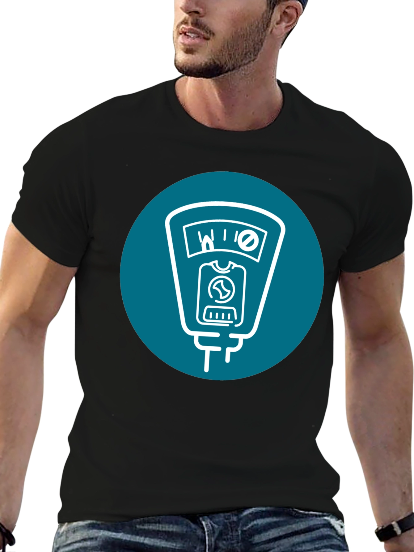 Retro Parking Meter Graphic T-Shirt
