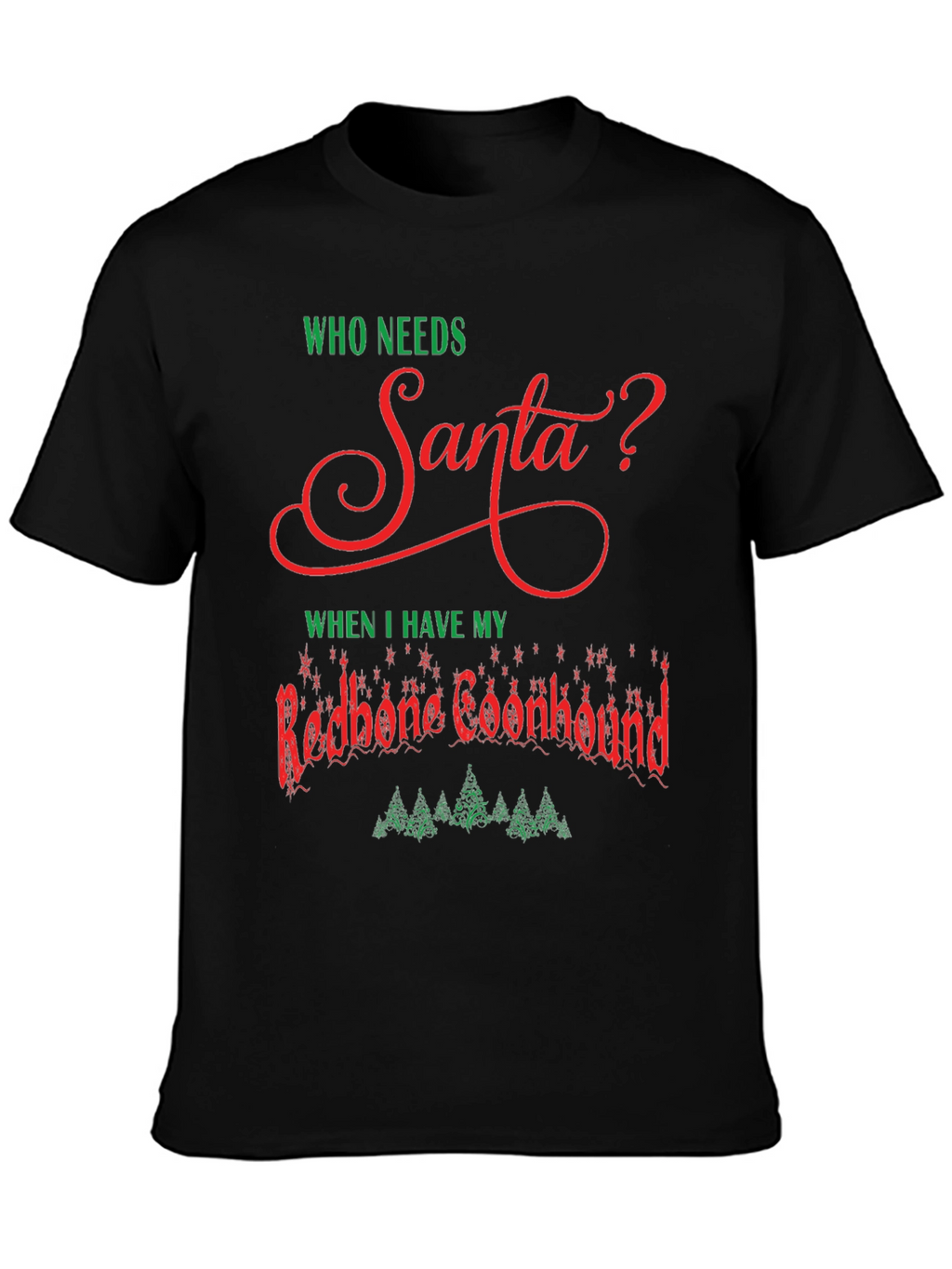 Redbone Coonhound Christmas T-Shirt
