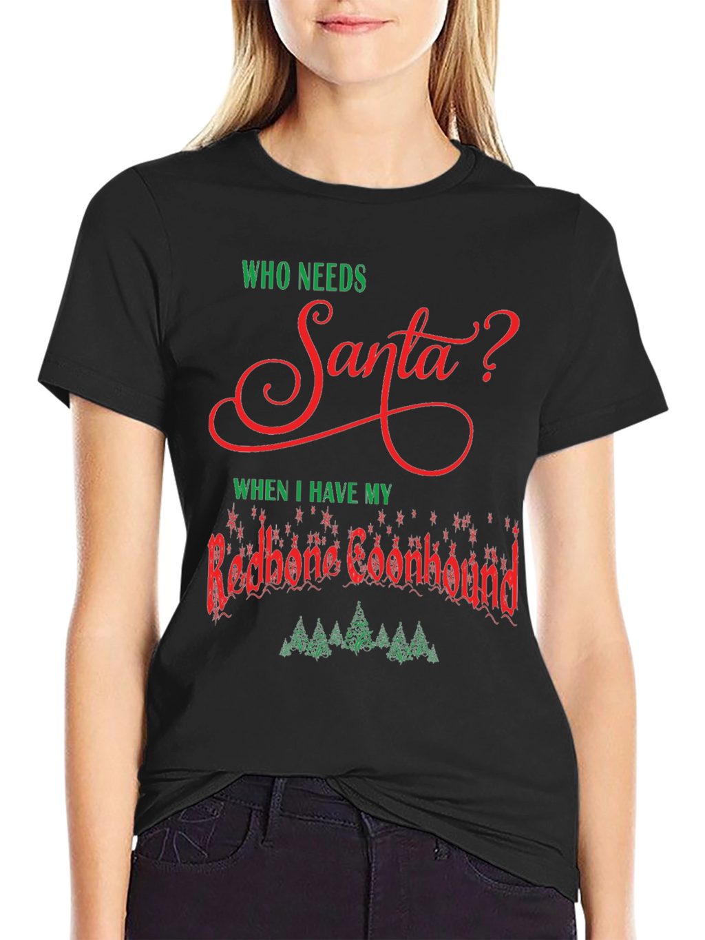 Redbone Coonhound Christmas T-Shirt