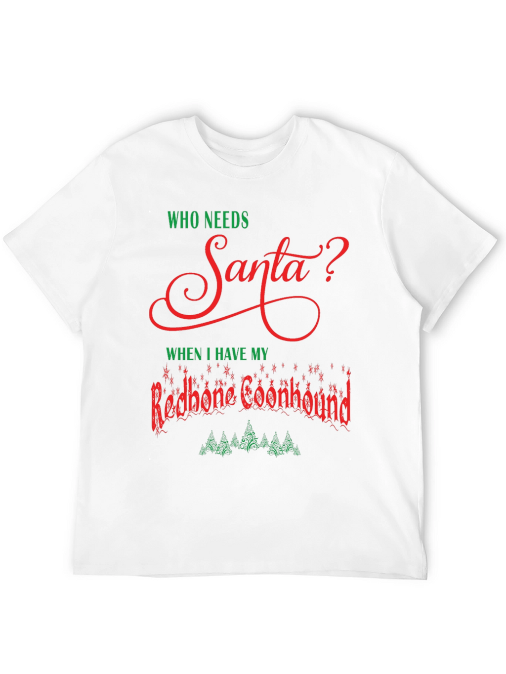 Redbone Coonhound Christmas T-Shirt