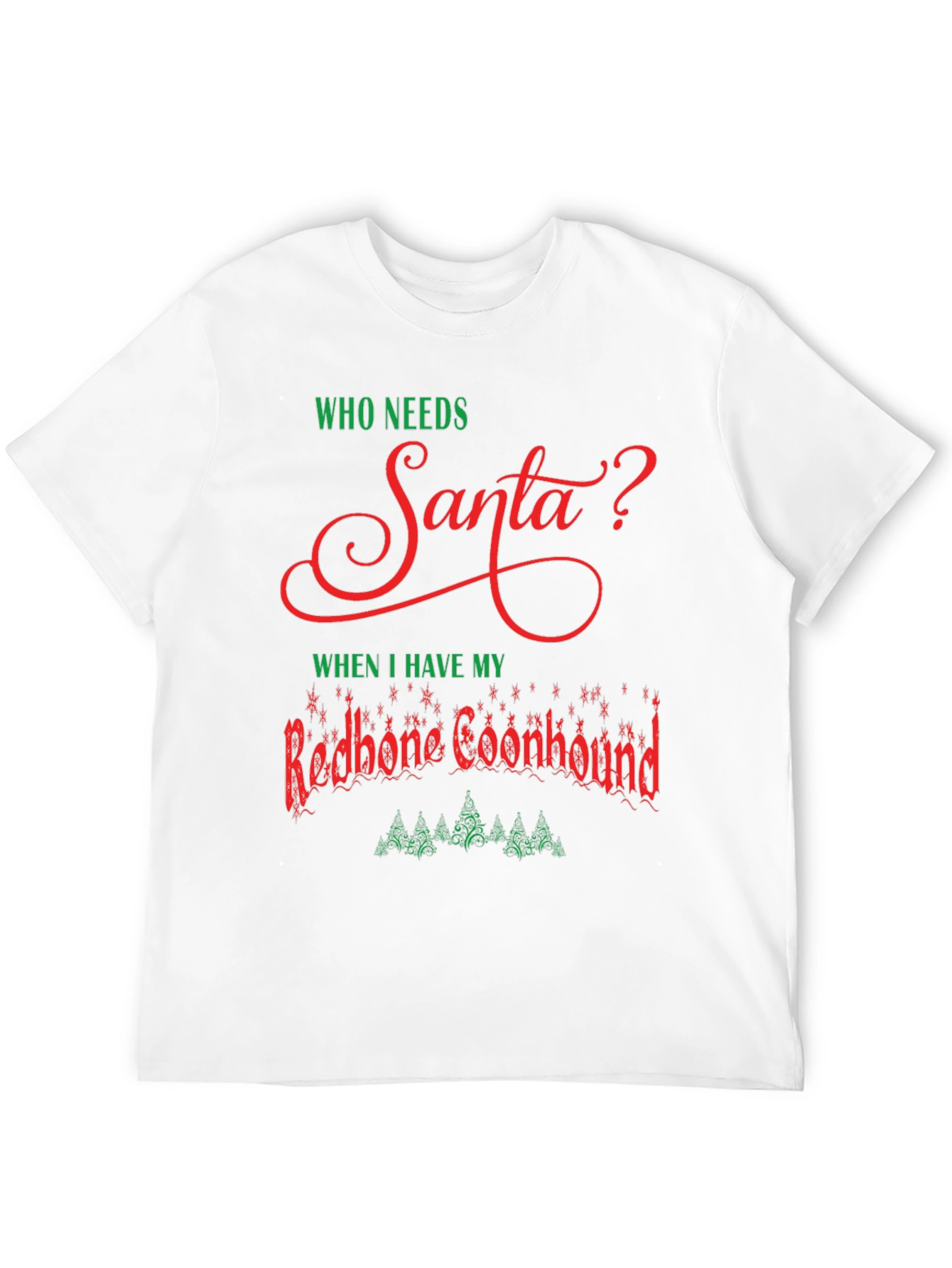 Redbone Coonhound Christmas T-Shirt