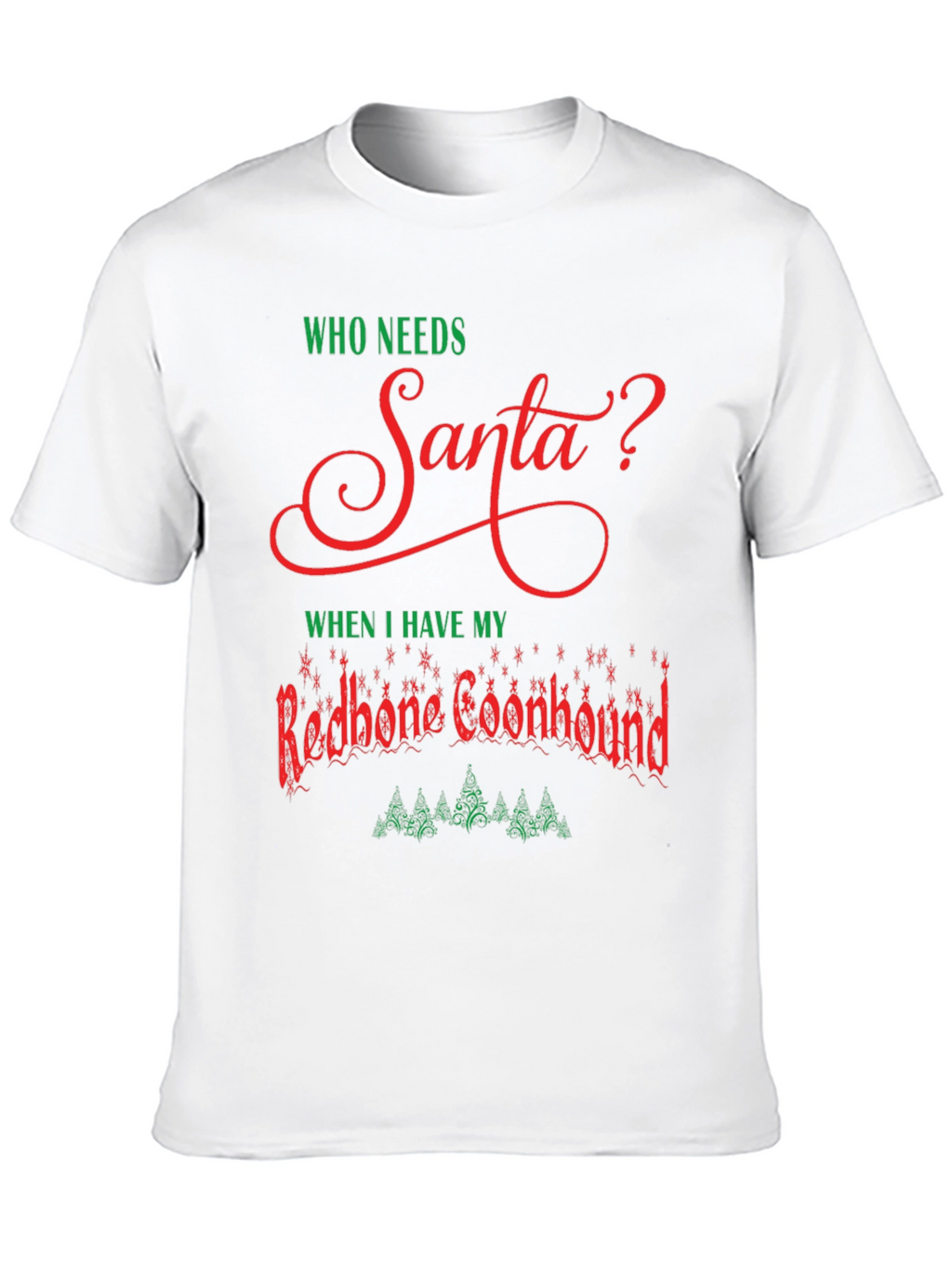 Redbone Coonhound Christmas T-Shirt