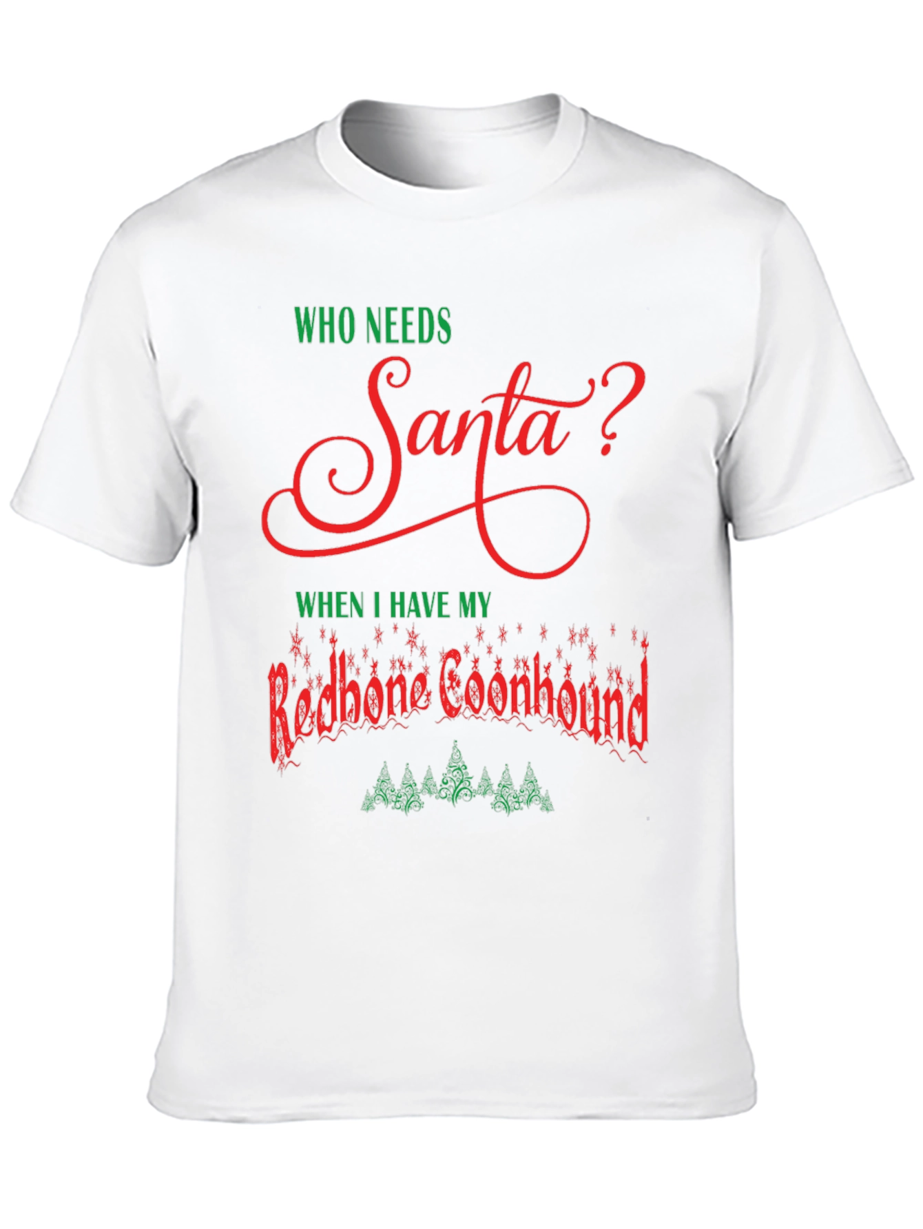 Redbone Coonhound Christmas T-Shirt
