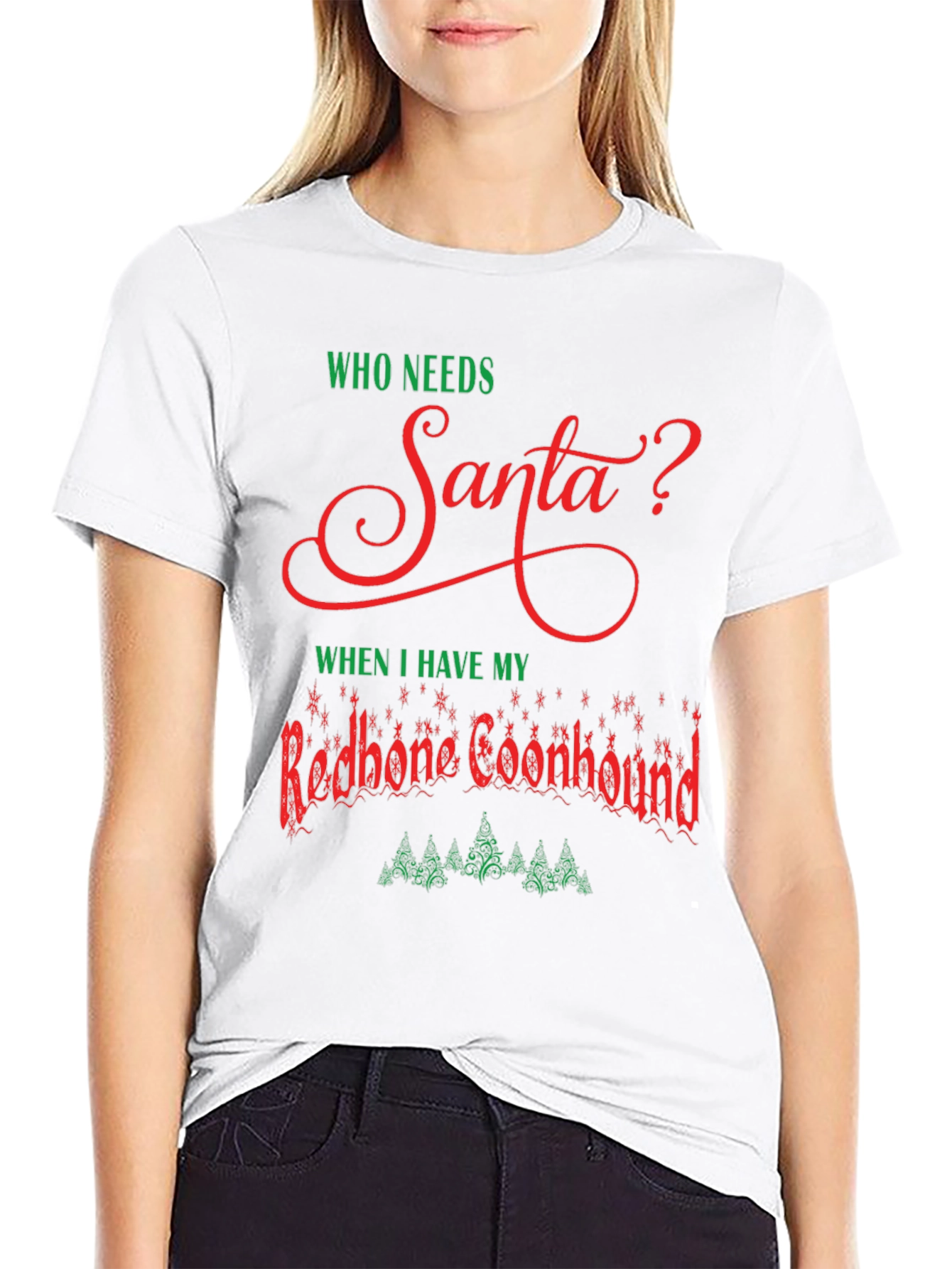 Redbone Coonhound Christmas T-Shirt