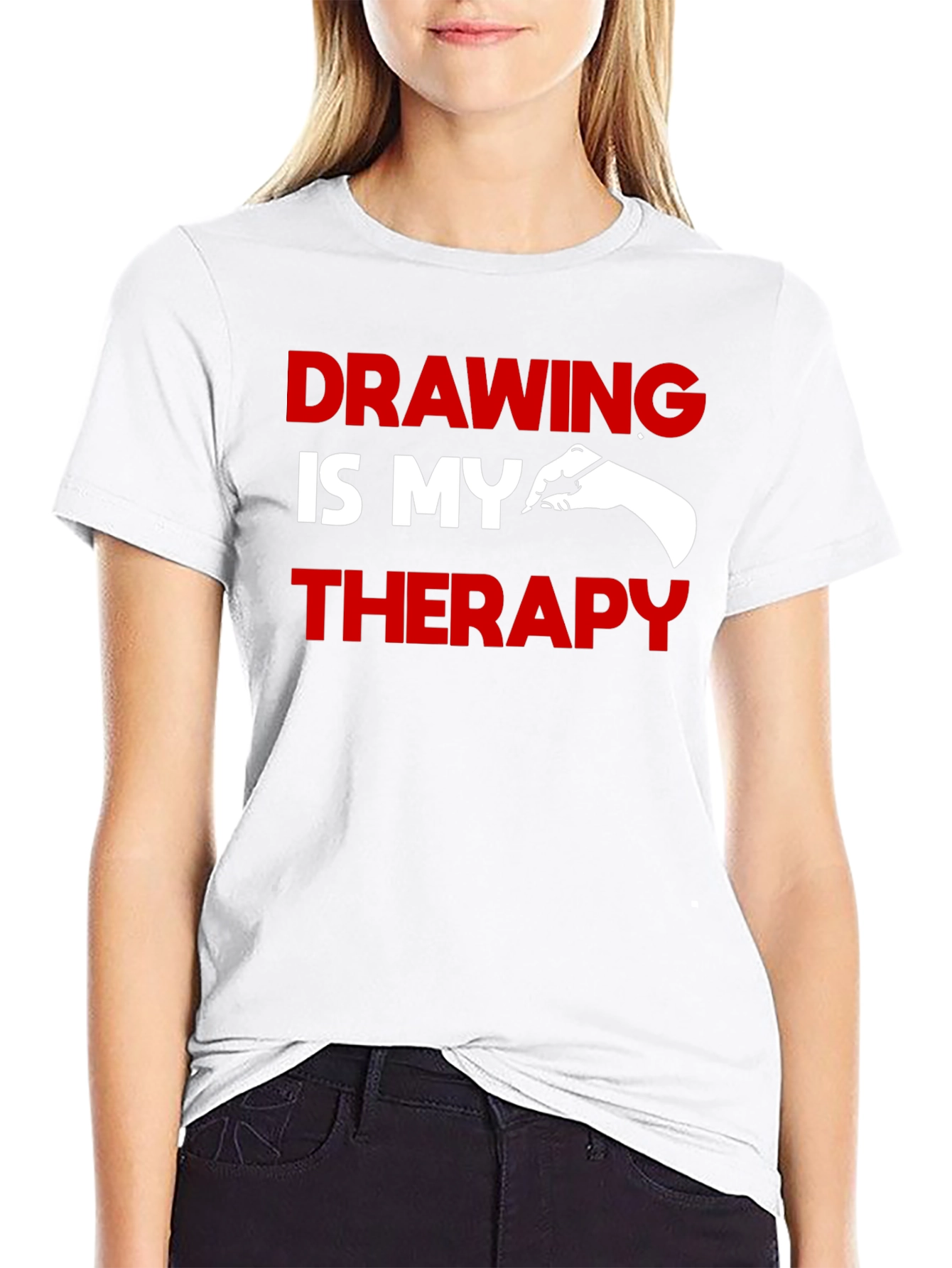 Drawing is My Therapy Graphic T-Shirt