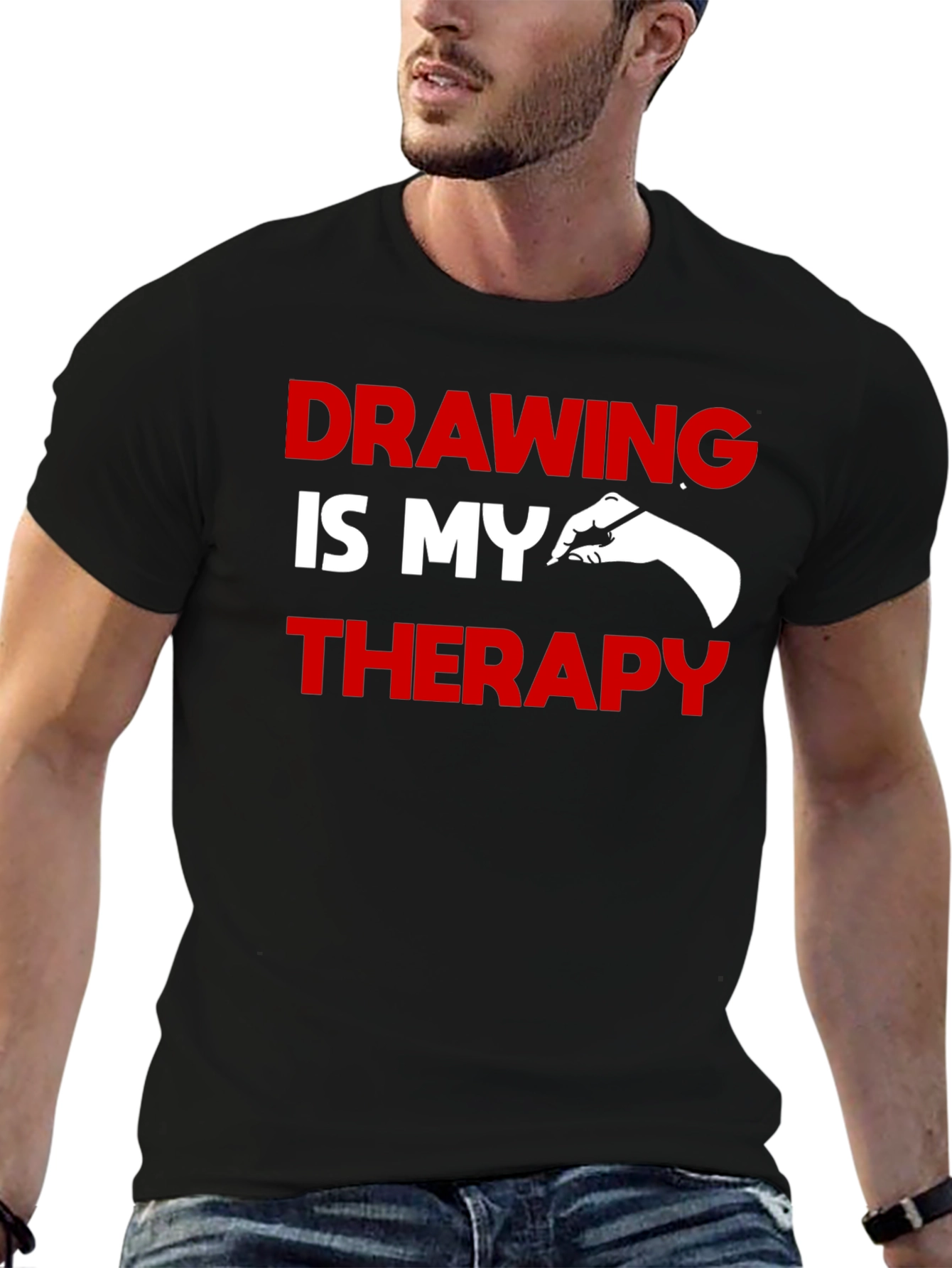 Drawing is My Therapy Graphic T-Shirt