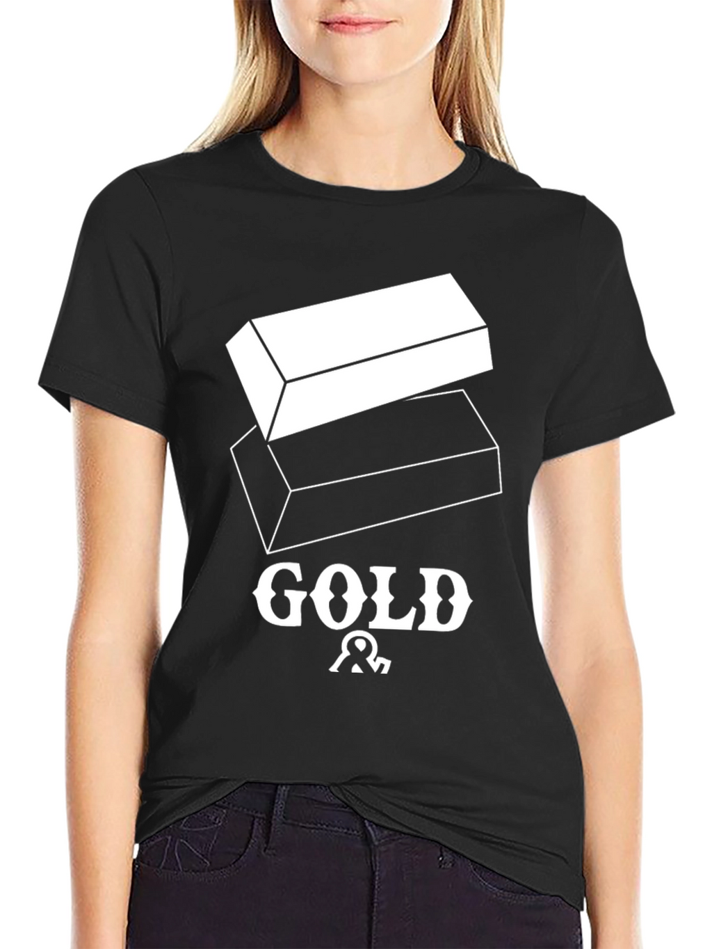 Gold Bar Graphic Tee - Premium Comfort