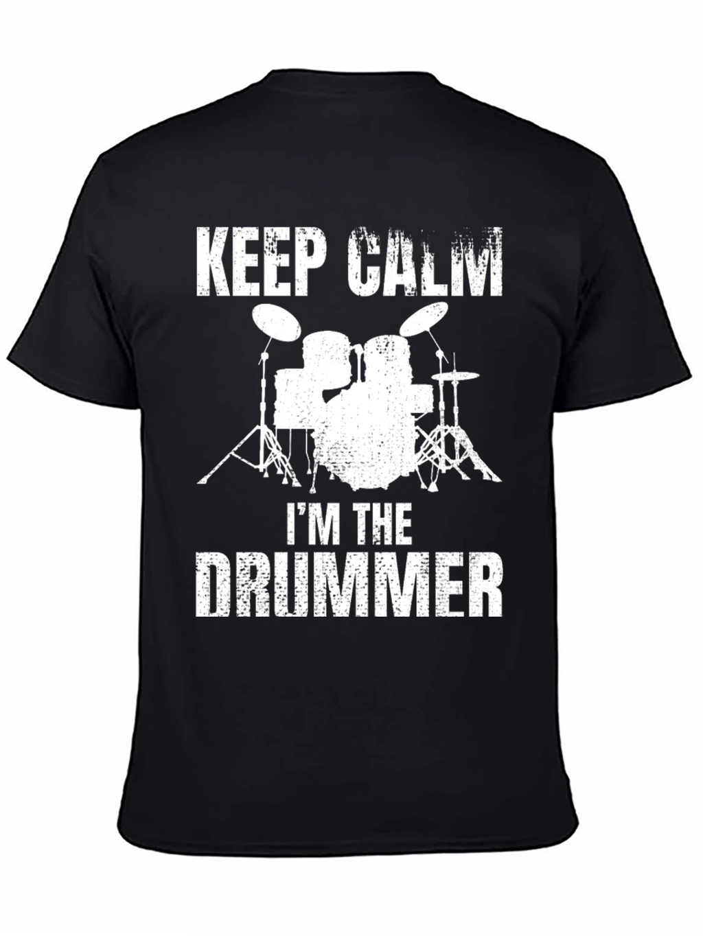 Keep Calm Im The Drummer Black T-Shirt