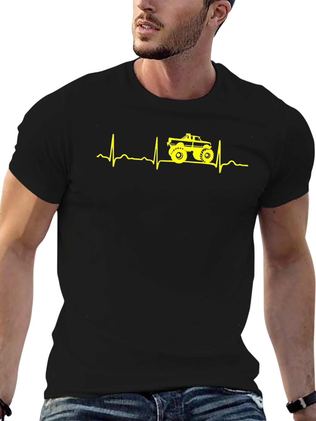 Monster Truck Heartbeat T-Shirt