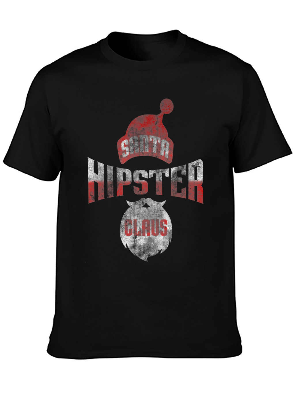 Santa Hipster Claus Graphic Tee