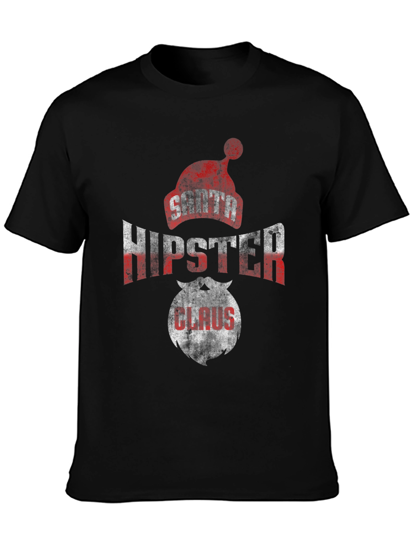 Santa Hipster Claus Graphic Tee