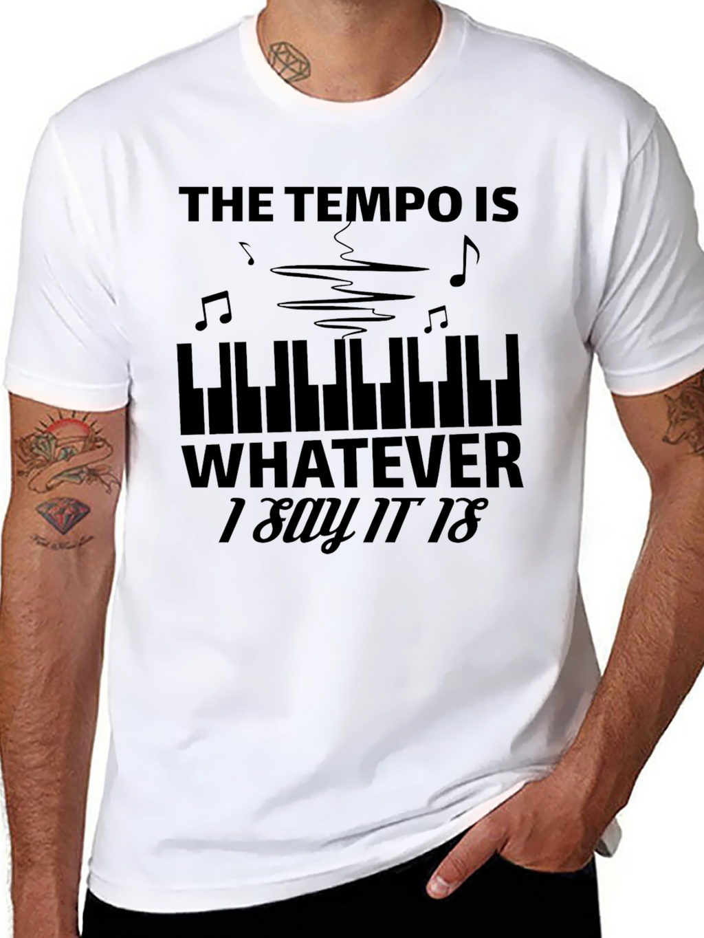 Tempo Funny Music T-Shirt - Musician Gift