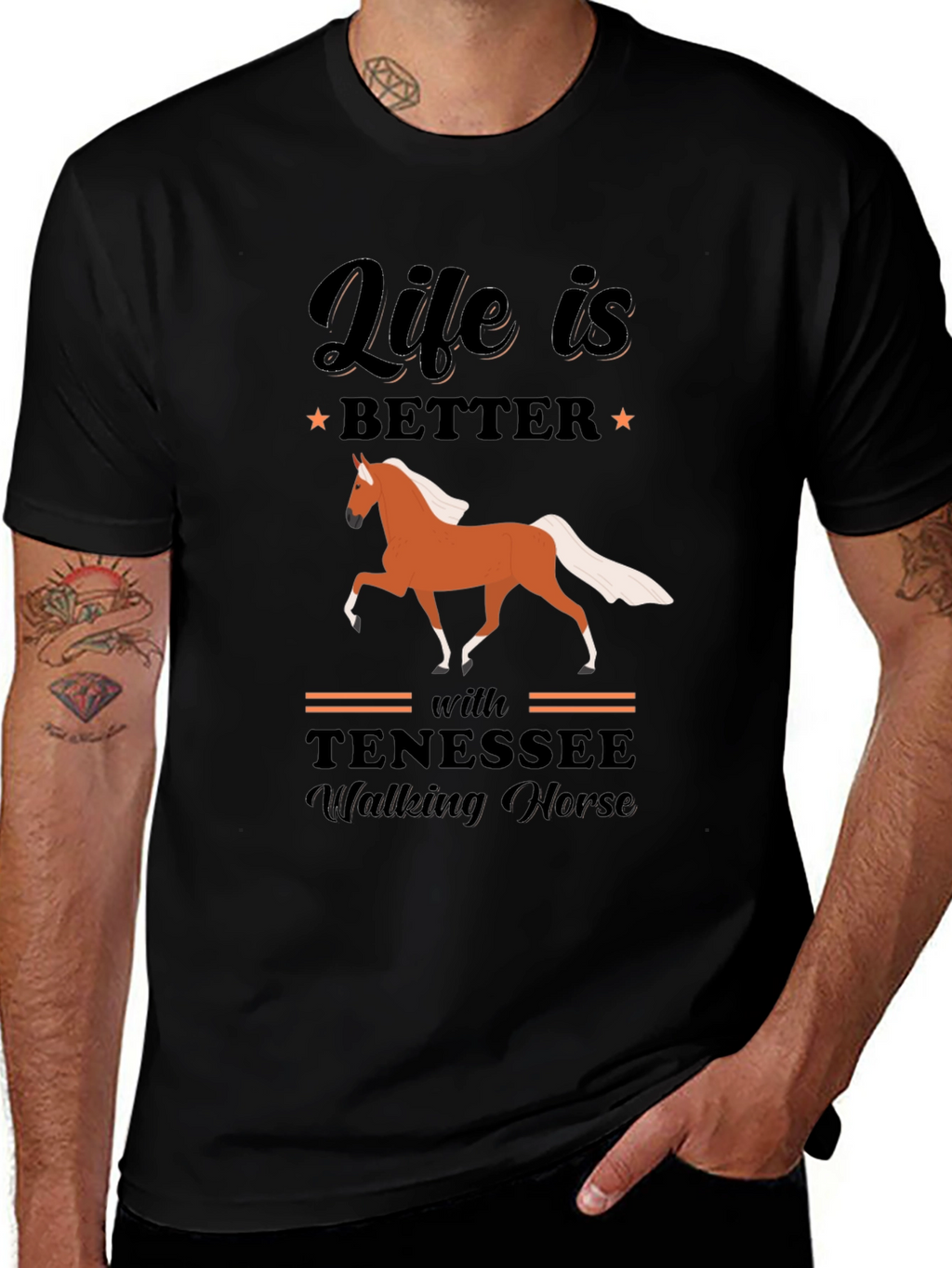 Life is Better with Tennessee Walking Horse T-Shirt