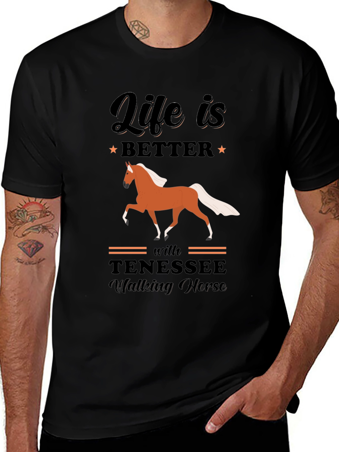 Life is Better with Tennessee Walking Horse T-Shirt