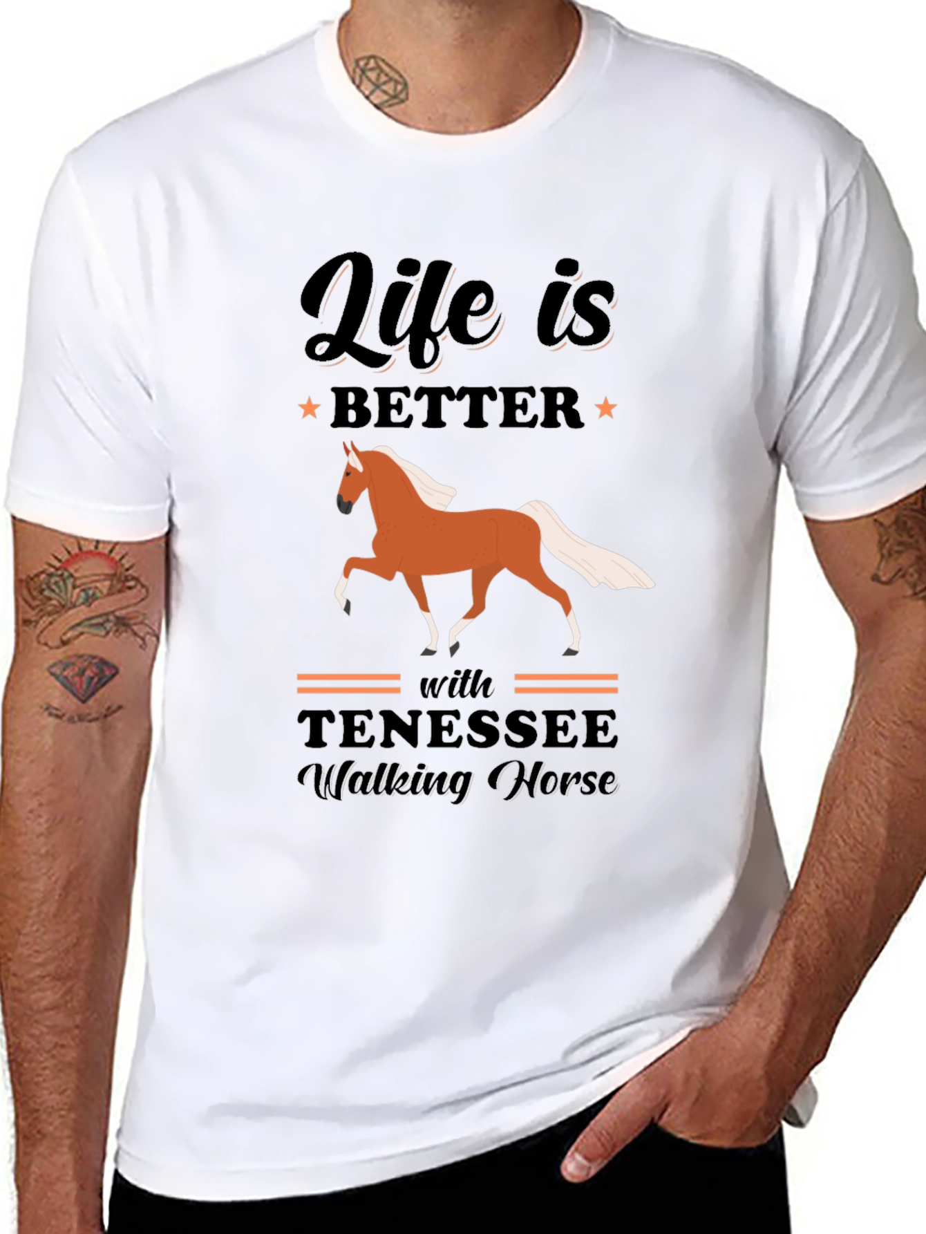 Life is Better with Tennessee Walking Horse T-Shirt