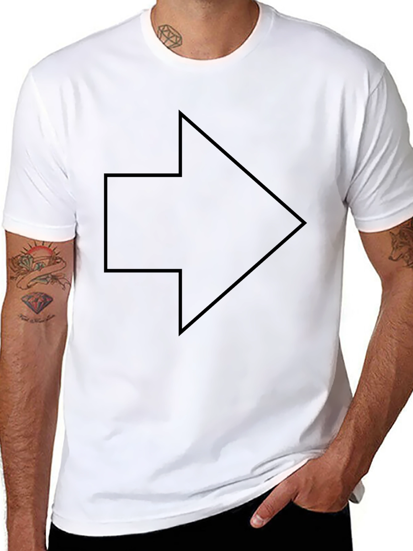 Arrow Graphic T-Shirt - Stylish & Modern Design