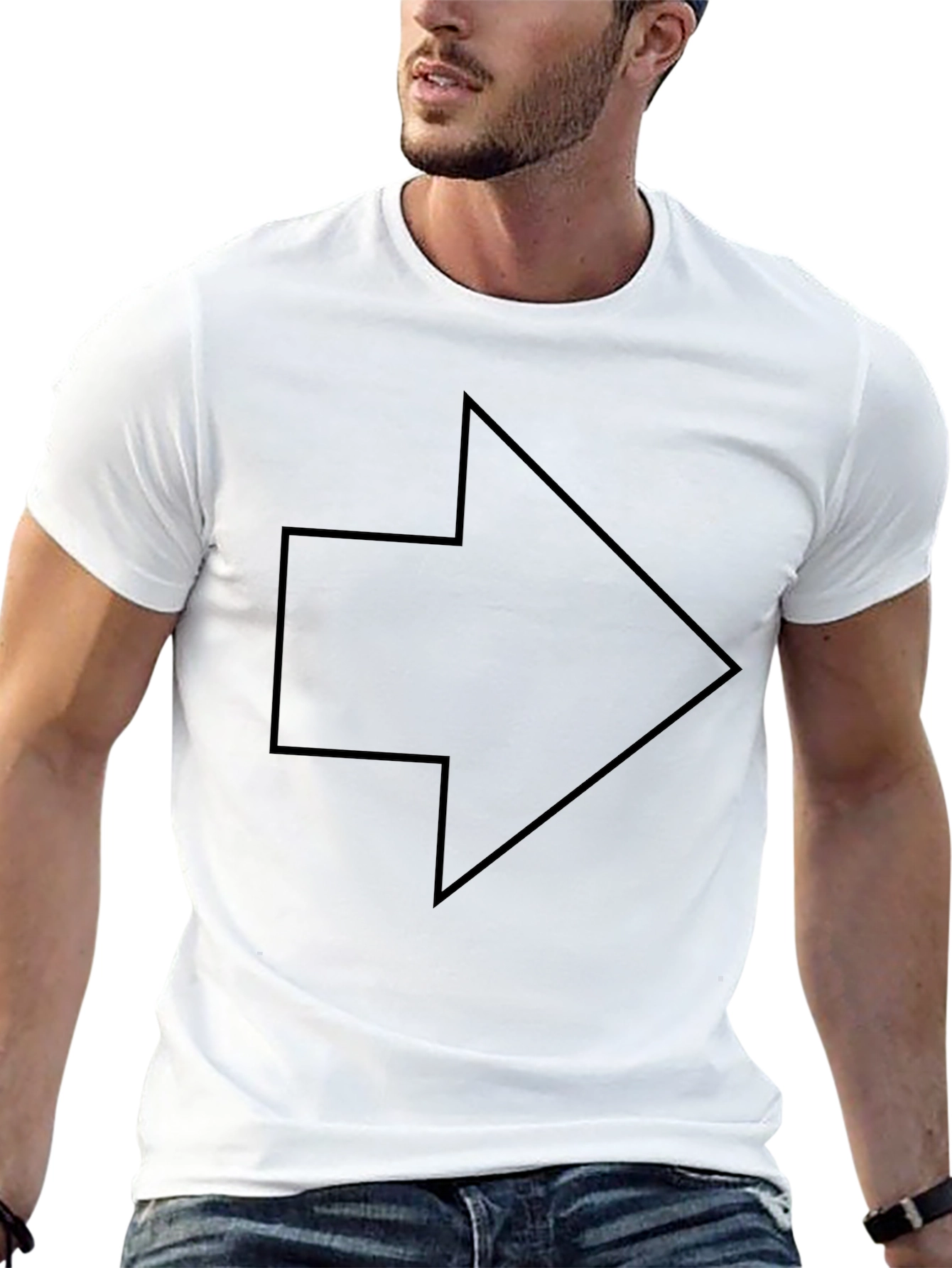 Arrow Graphic T-Shirt - Stylish & Modern Design