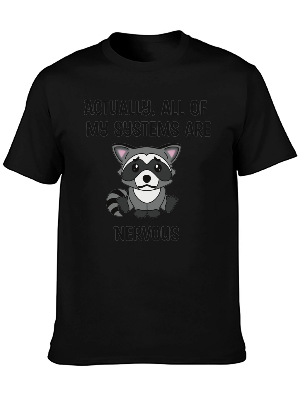 Raccoon Graphic T-Shirt - Actually Im Full of Rage