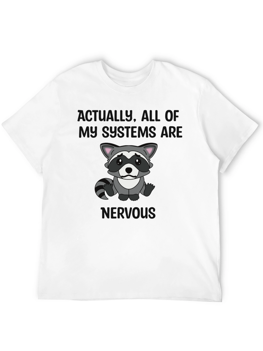 Raccoon Graphic T-Shirt - Actually Im Full of Rage