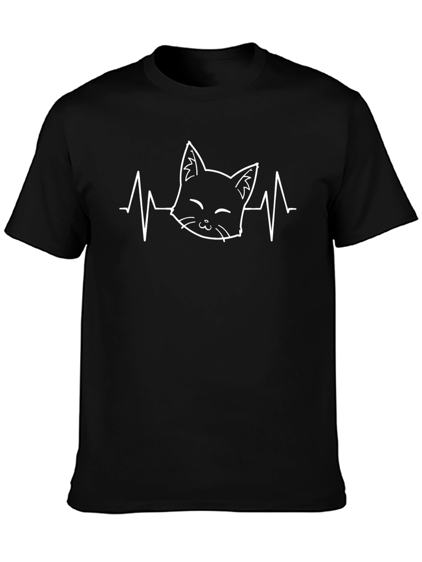 Cat Heartbeat T-Shirt - Purrfect for Cat Lovers!