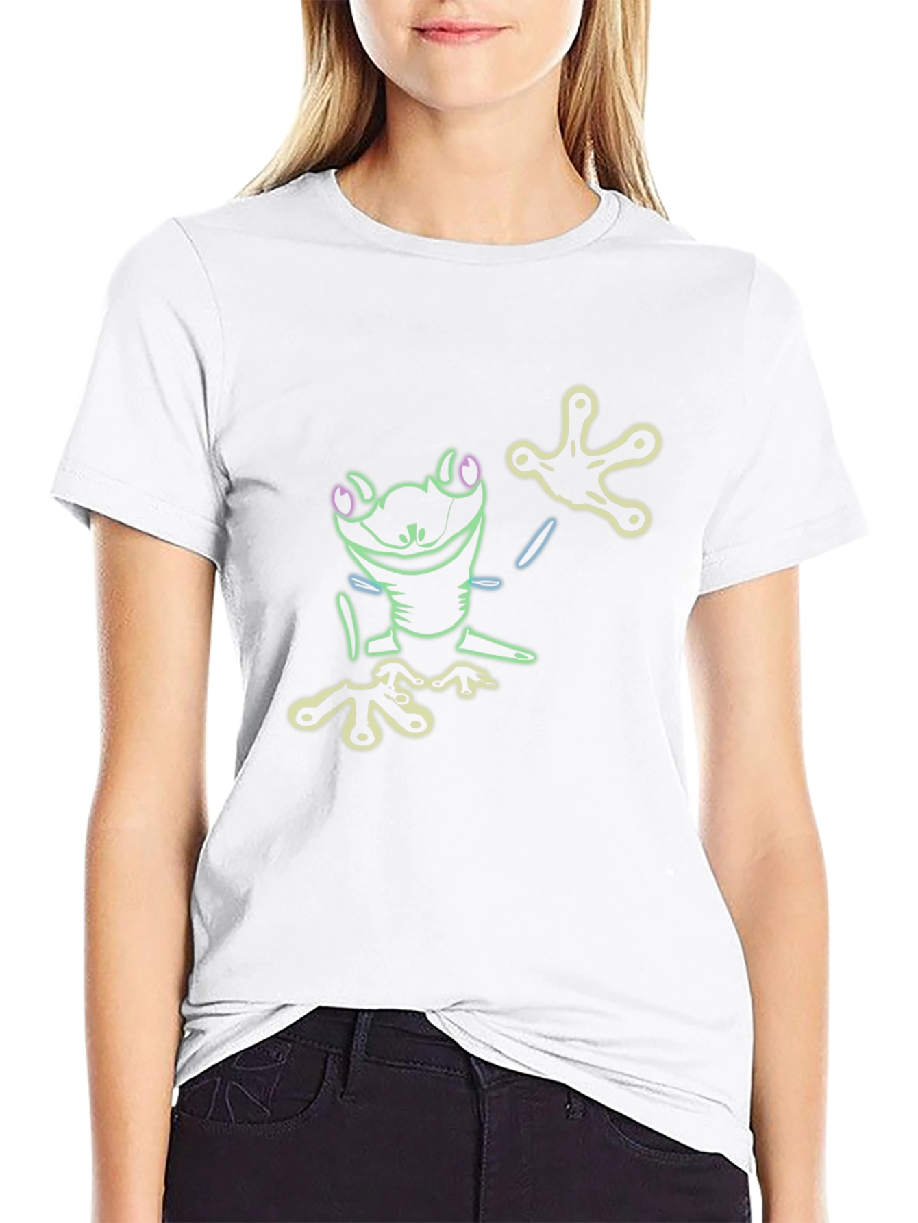 Neon Frog Graphic T-Shirt - Cool Mens Tee