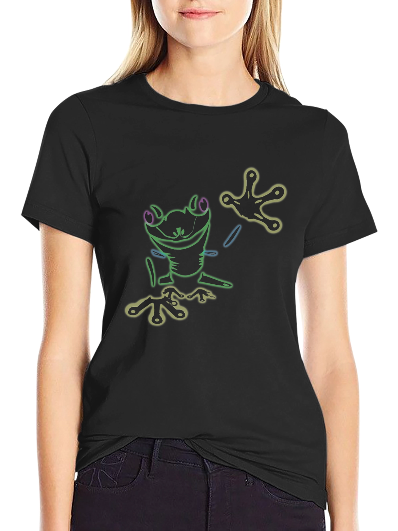 Neon Frog Graphic T-Shirt - Cool Mens Tee