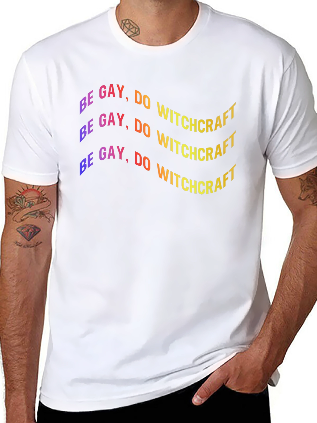 Be Gay Do Witchcraft Black T-Shirt