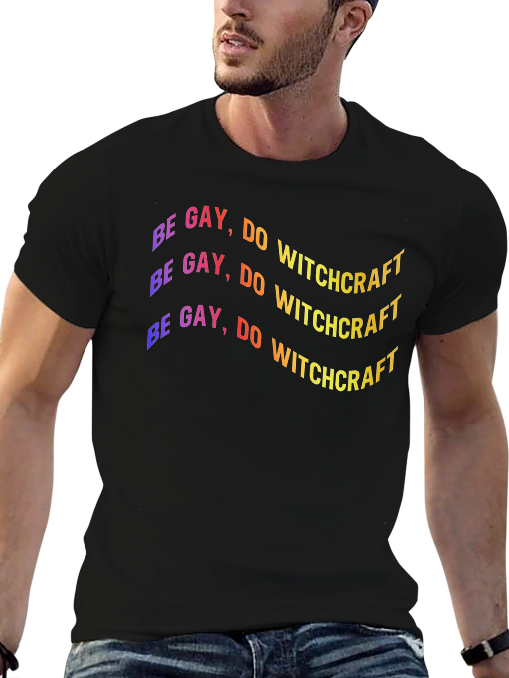 Be Gay Do Witchcraft Black T-Shirt