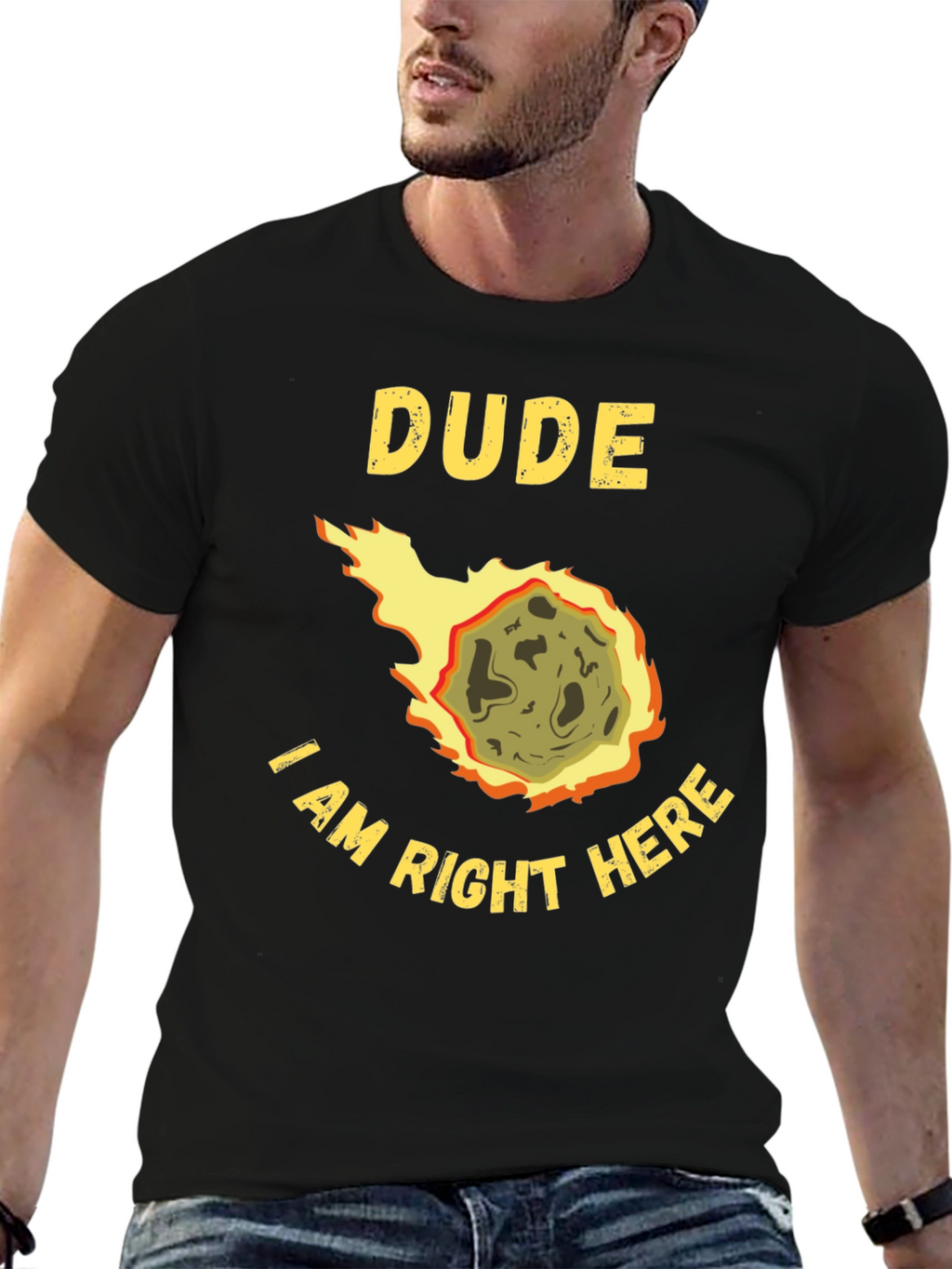 Dude I Am Right Here Meteor T-Shirt