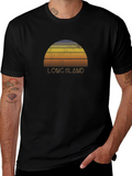 Long Island Retro Sunset T-Shirt