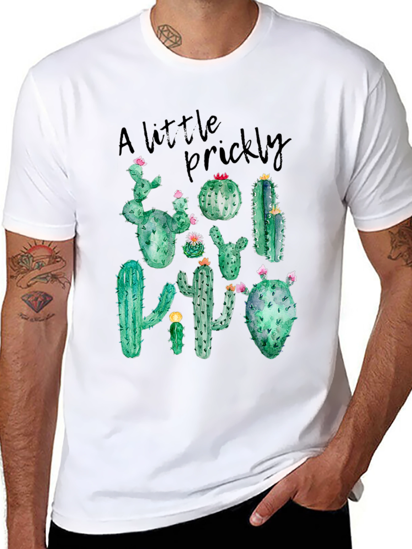 A Little Prickly Cactus Graphic T-Shirt