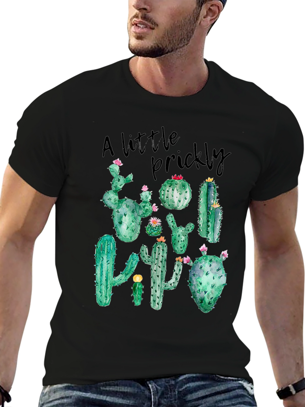 A Little Prickly Cactus Graphic T-Shirt