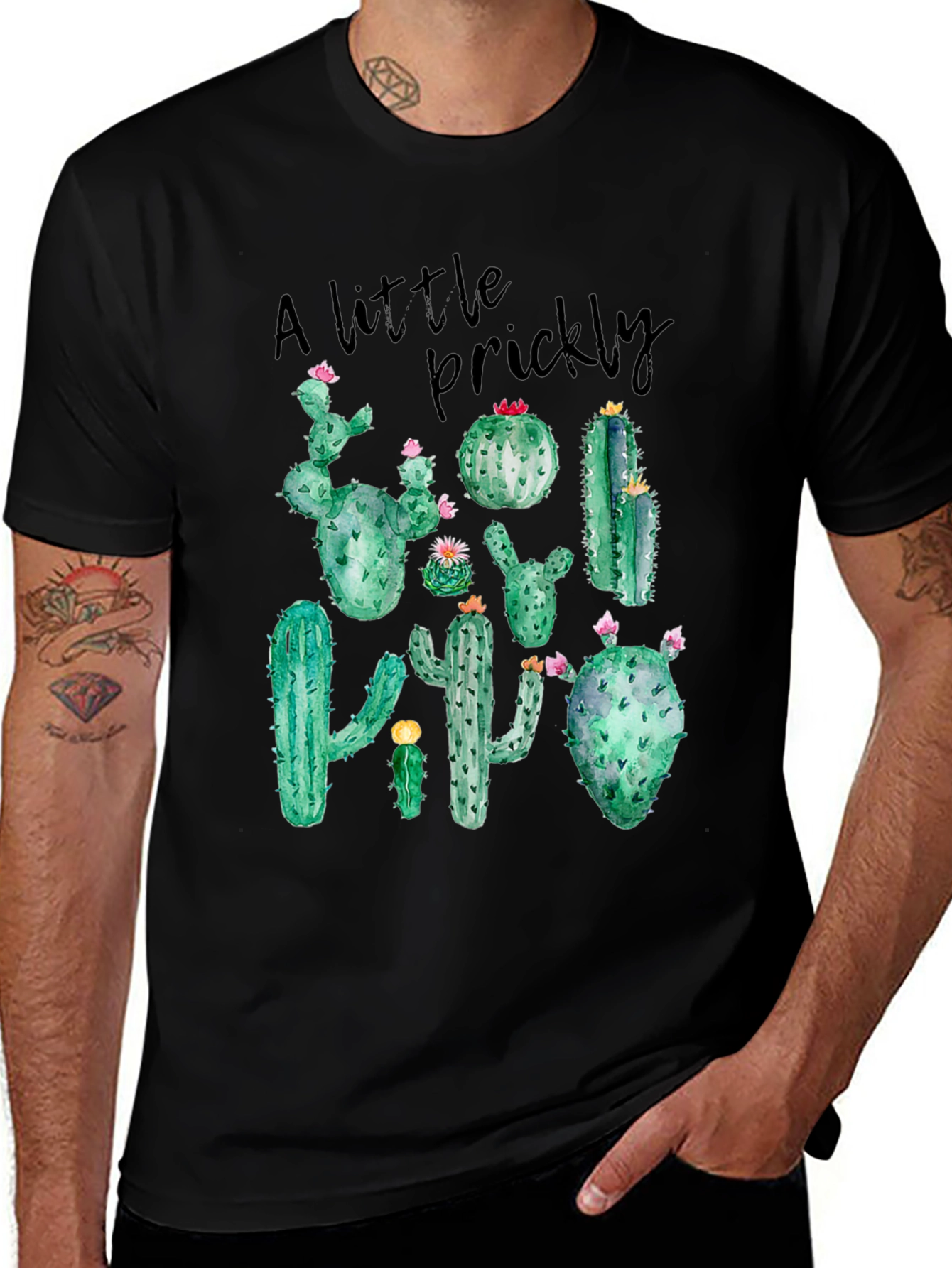 A Little Prickly Cactus Graphic T-Shirt