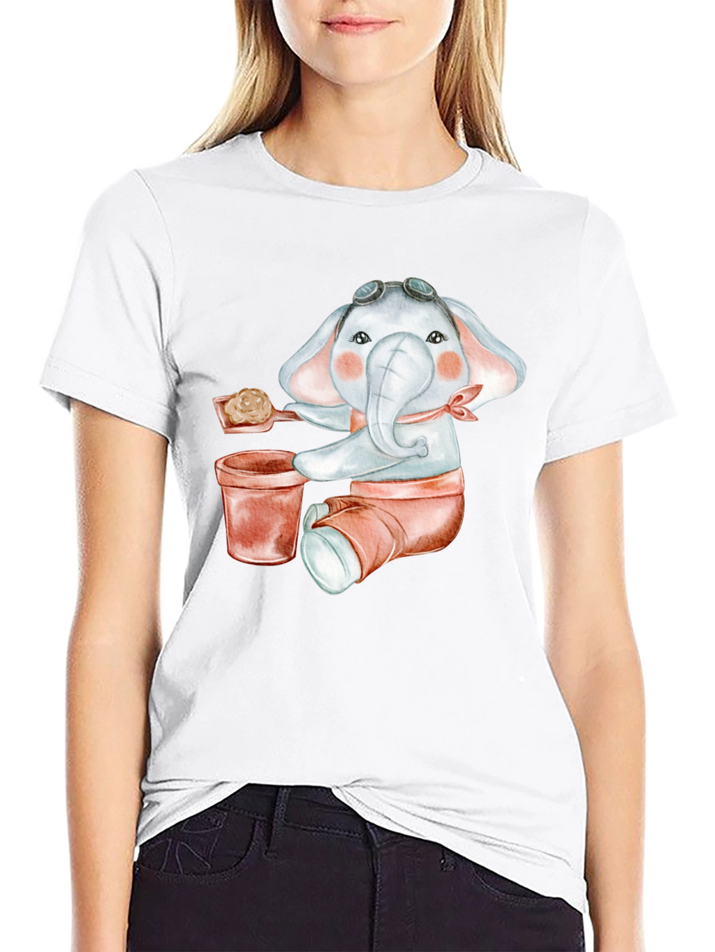 Cute Elephant Graphic Tee