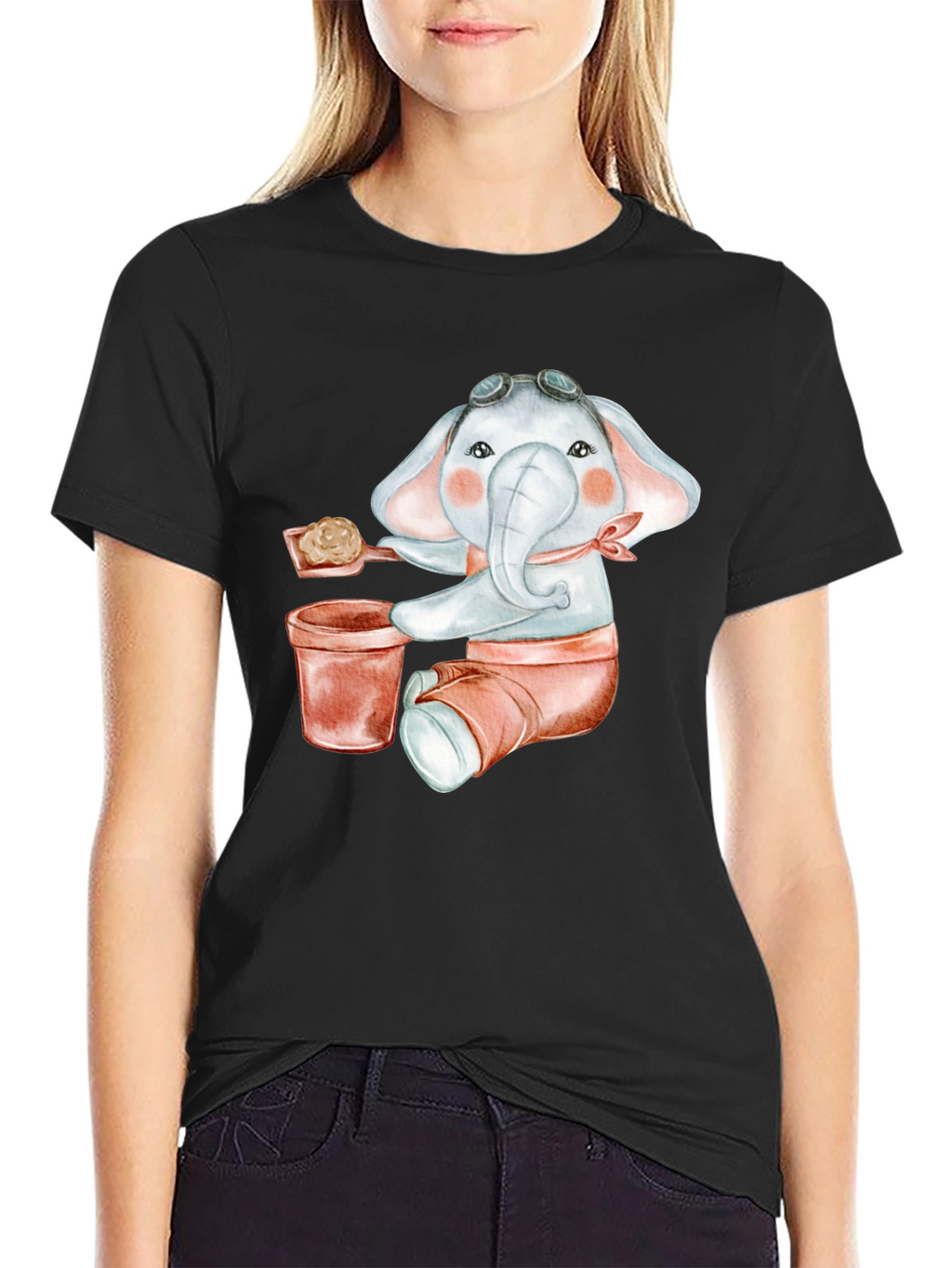 Cute Elephant Graphic Tee