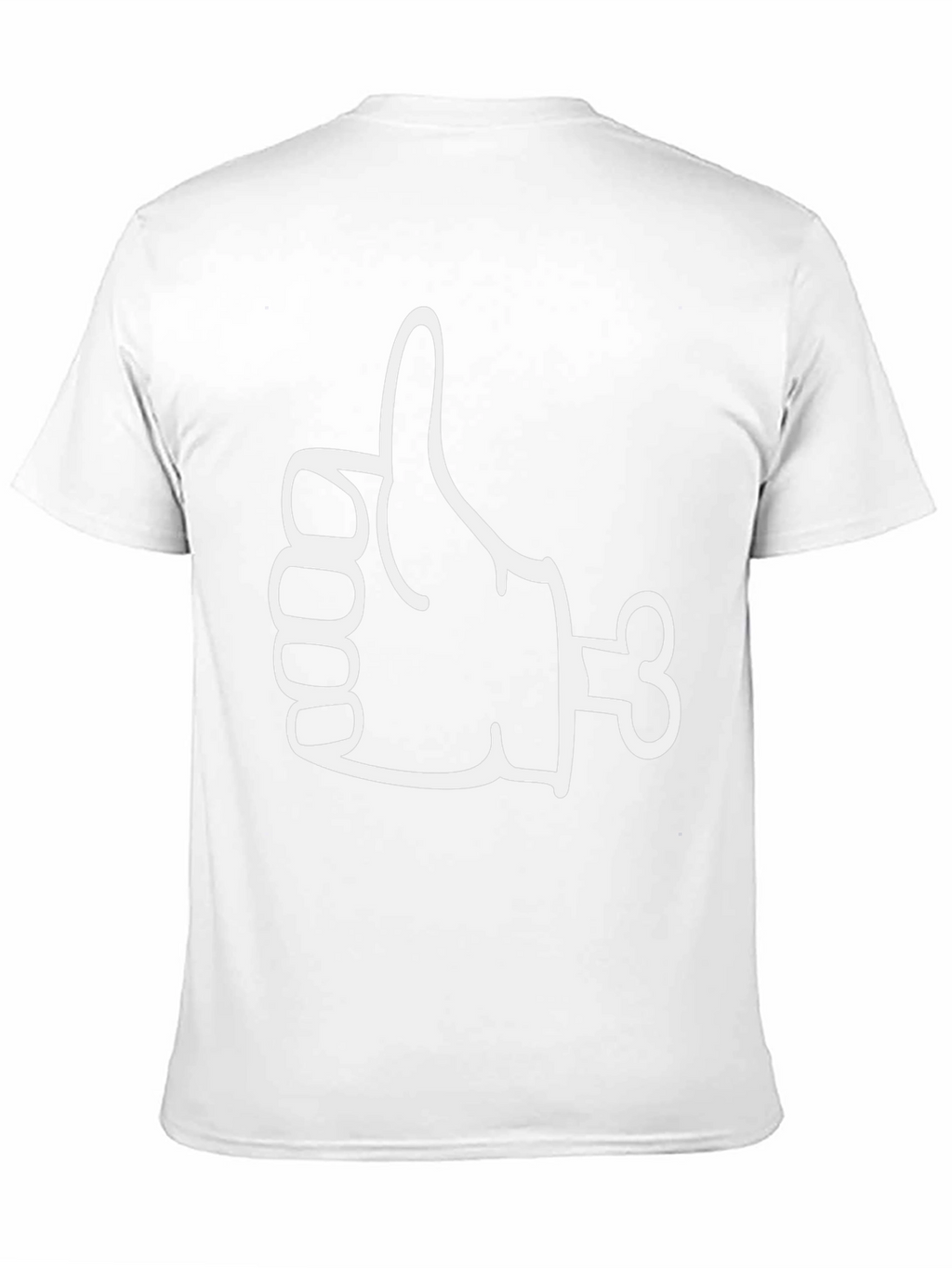 Funny Thumbs Up Bone Hand Graphic Tee - Black