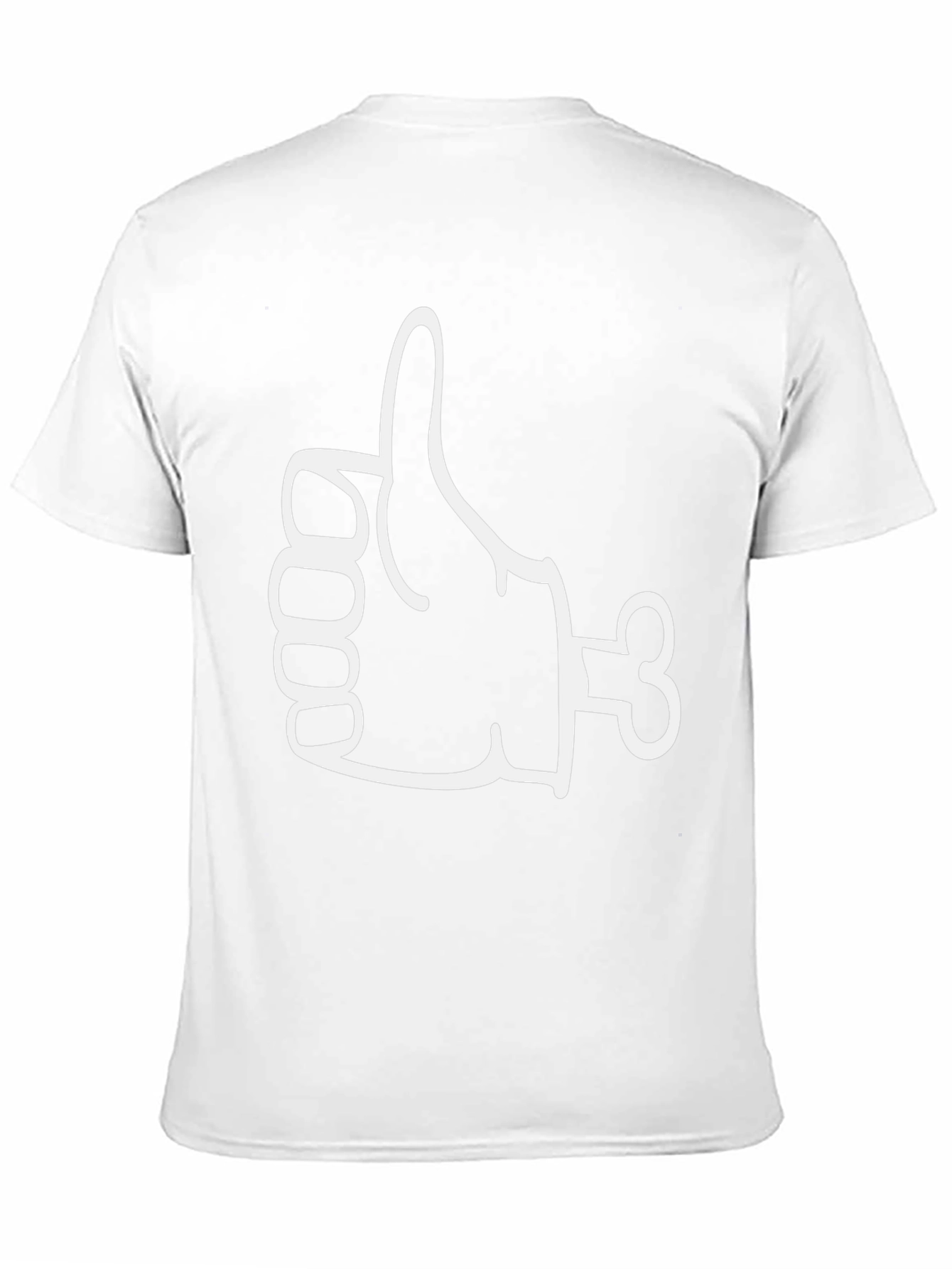Funny Thumbs Up Bone Hand Graphic Tee - Black