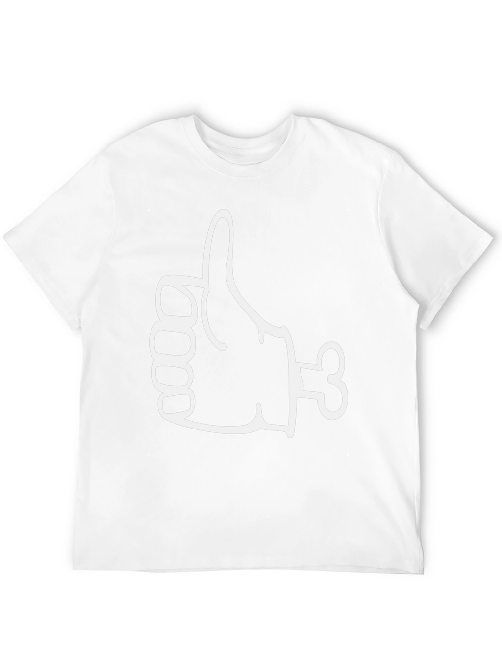 Funny Thumbs Up Bone Hand Graphic Tee - Black