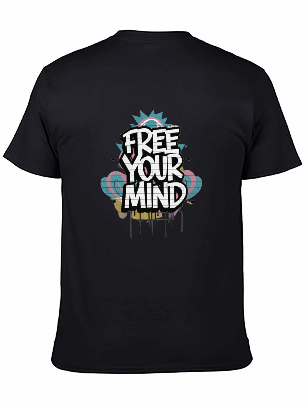 Free Your Mind Graphic Tee - Trendy Black T-Shirt