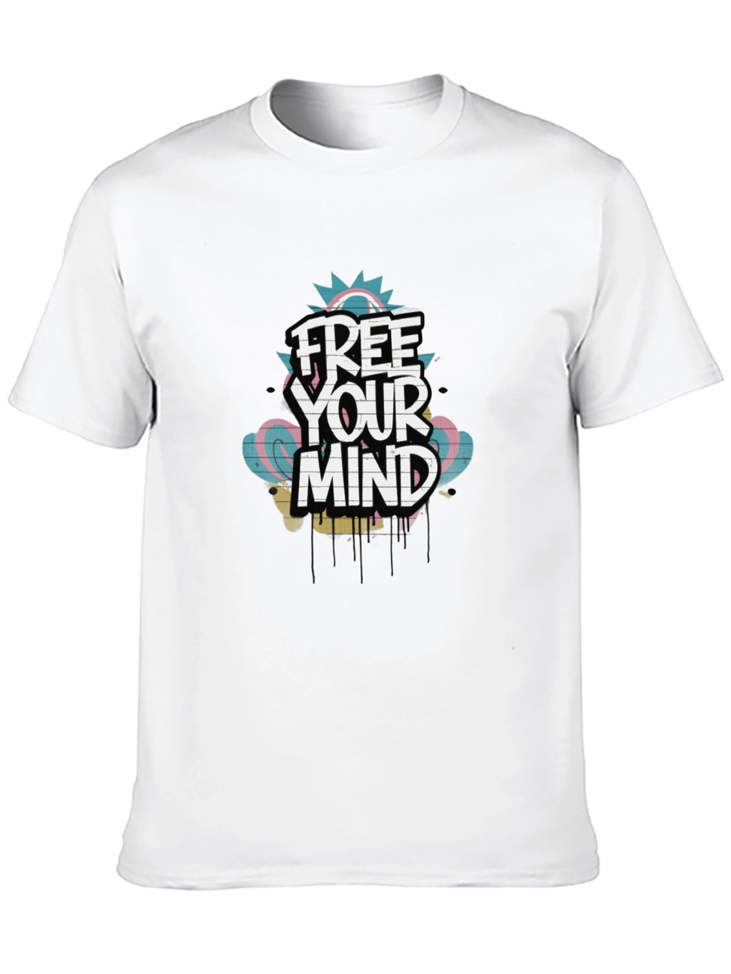Free Your Mind Graphic Tee - Trendy Black T-Shirt