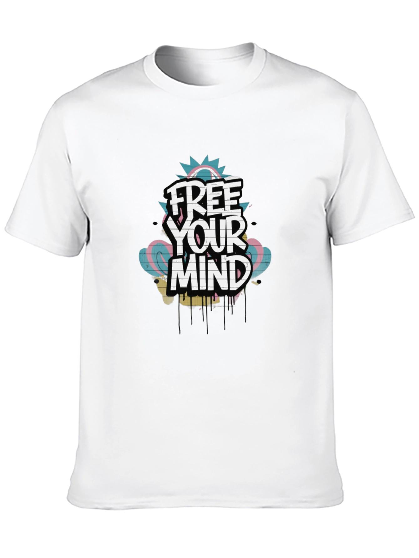 Free Your Mind Graphic Tee - Trendy Black T-Shirt