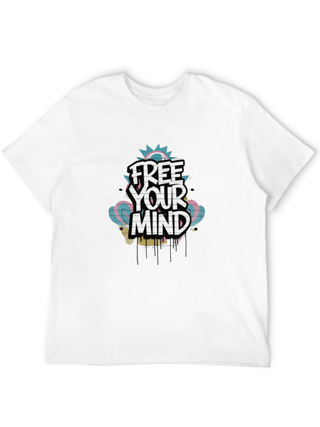 Free Your Mind Graphic Tee - Trendy Black T-Shirt