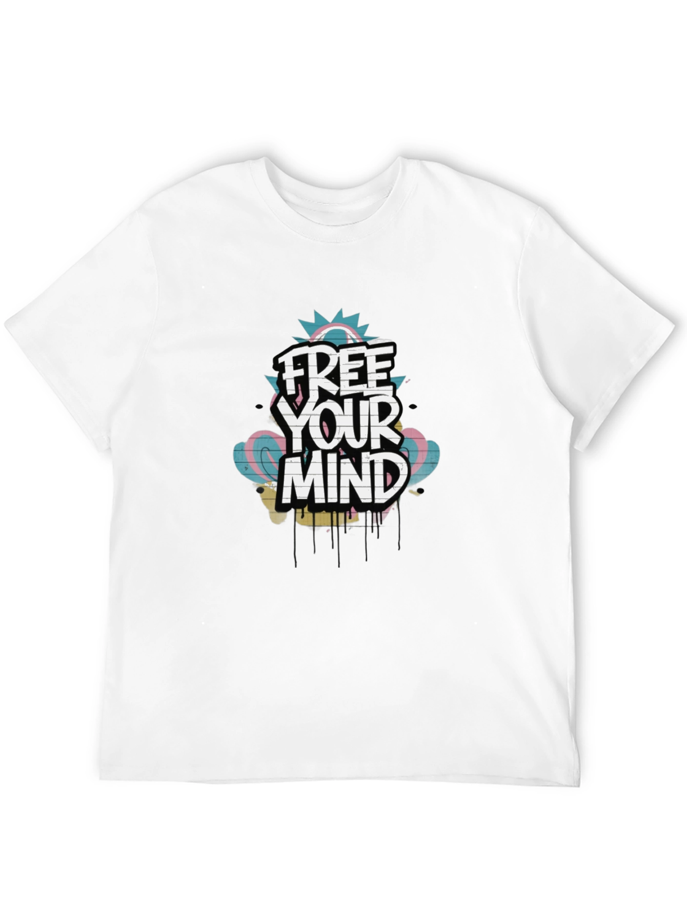 Free Your Mind Graphic Tee - Trendy Black T-Shirt