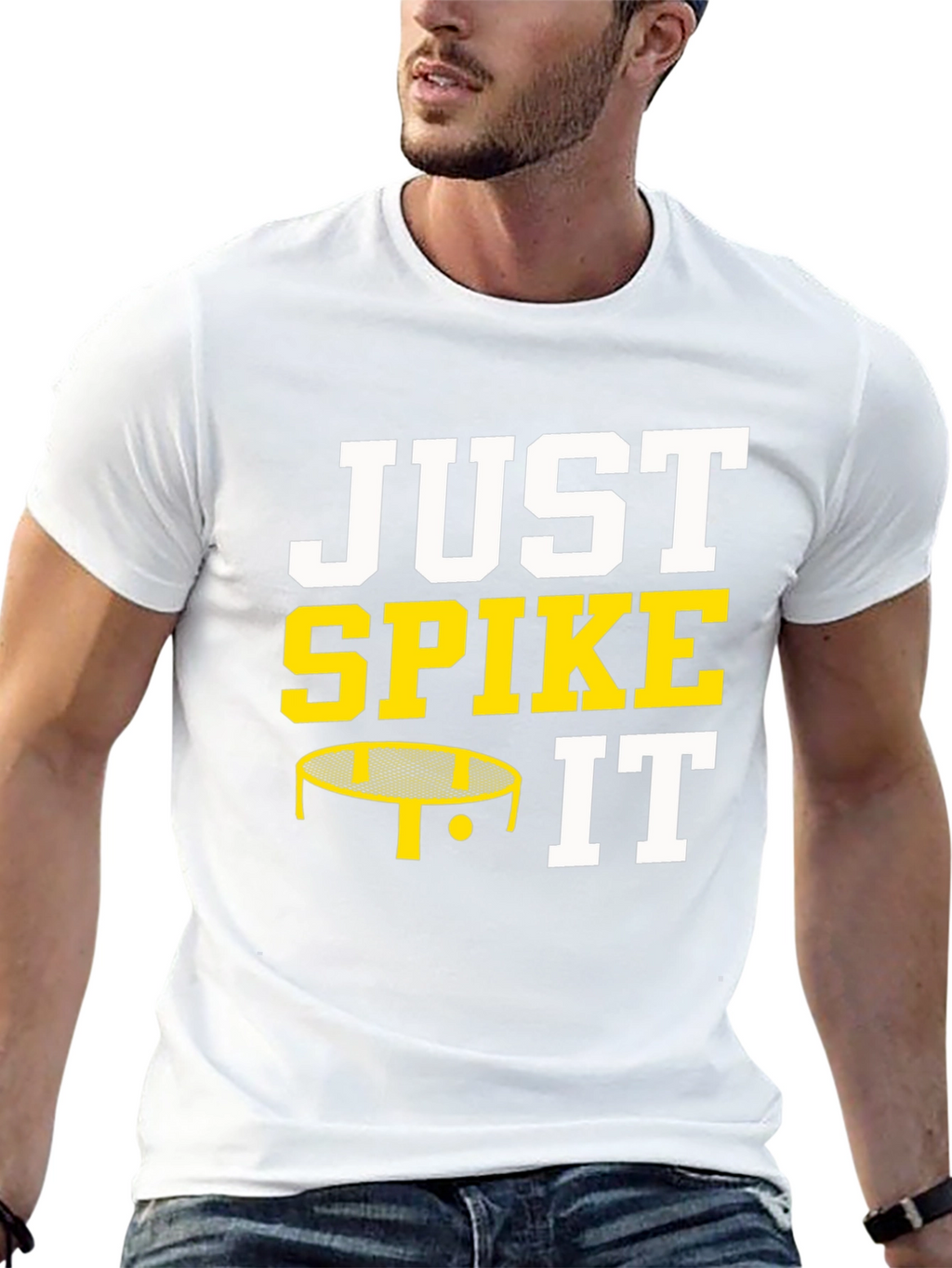 Just Spike It Volleyball Graphic Tee