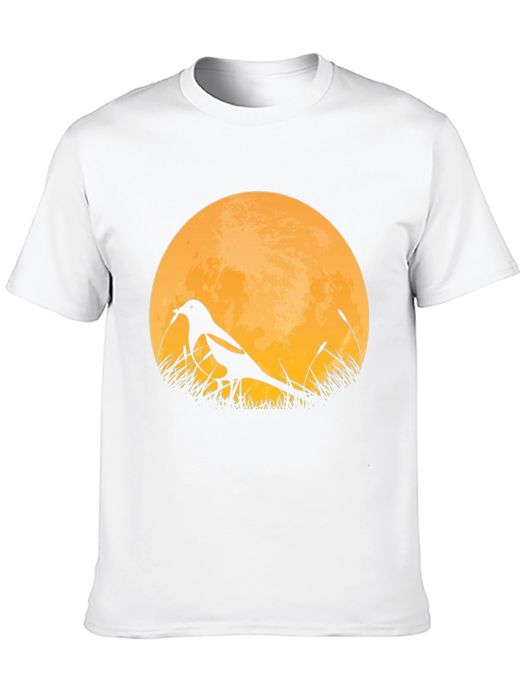 Bird Silhouette Moon Graphic T-Shirt