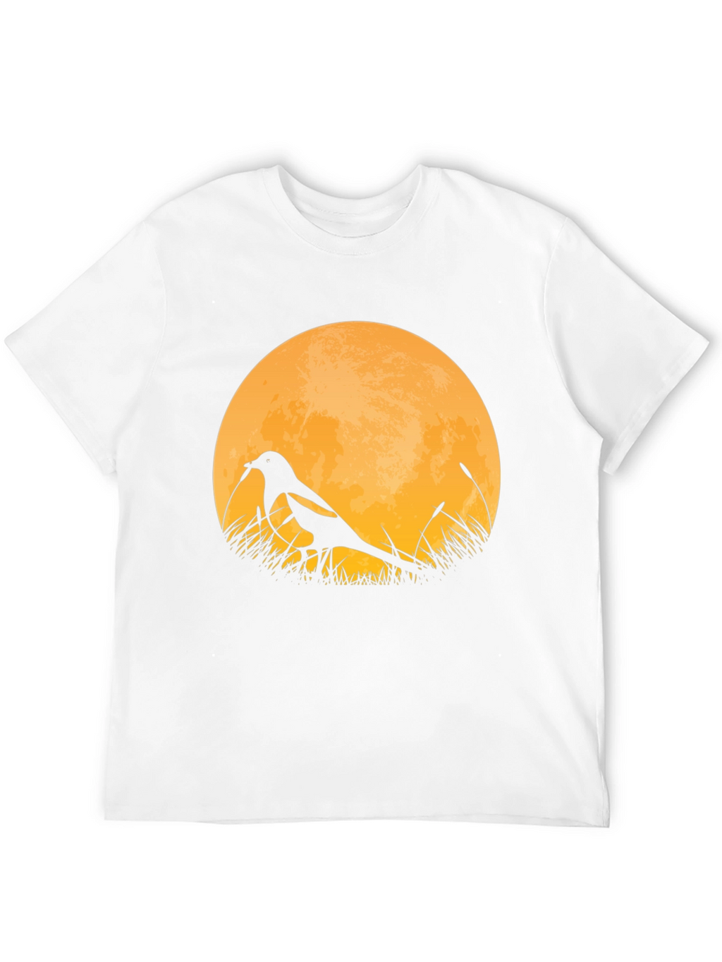 Bird Silhouette Moon Graphic T-Shirt