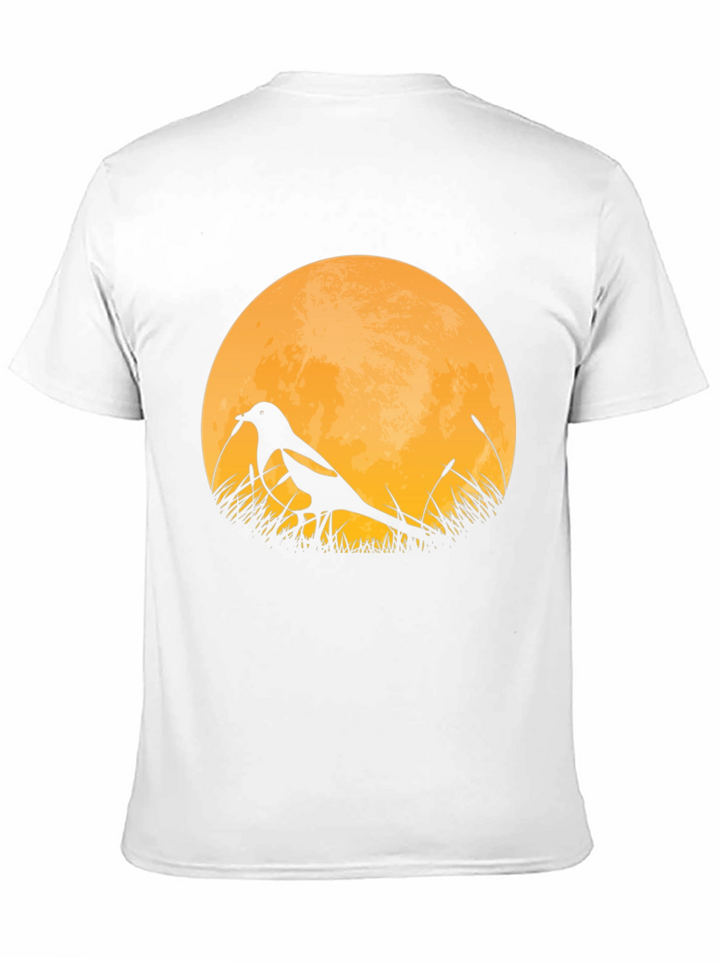 Bird Silhouette Moon Graphic T-Shirt