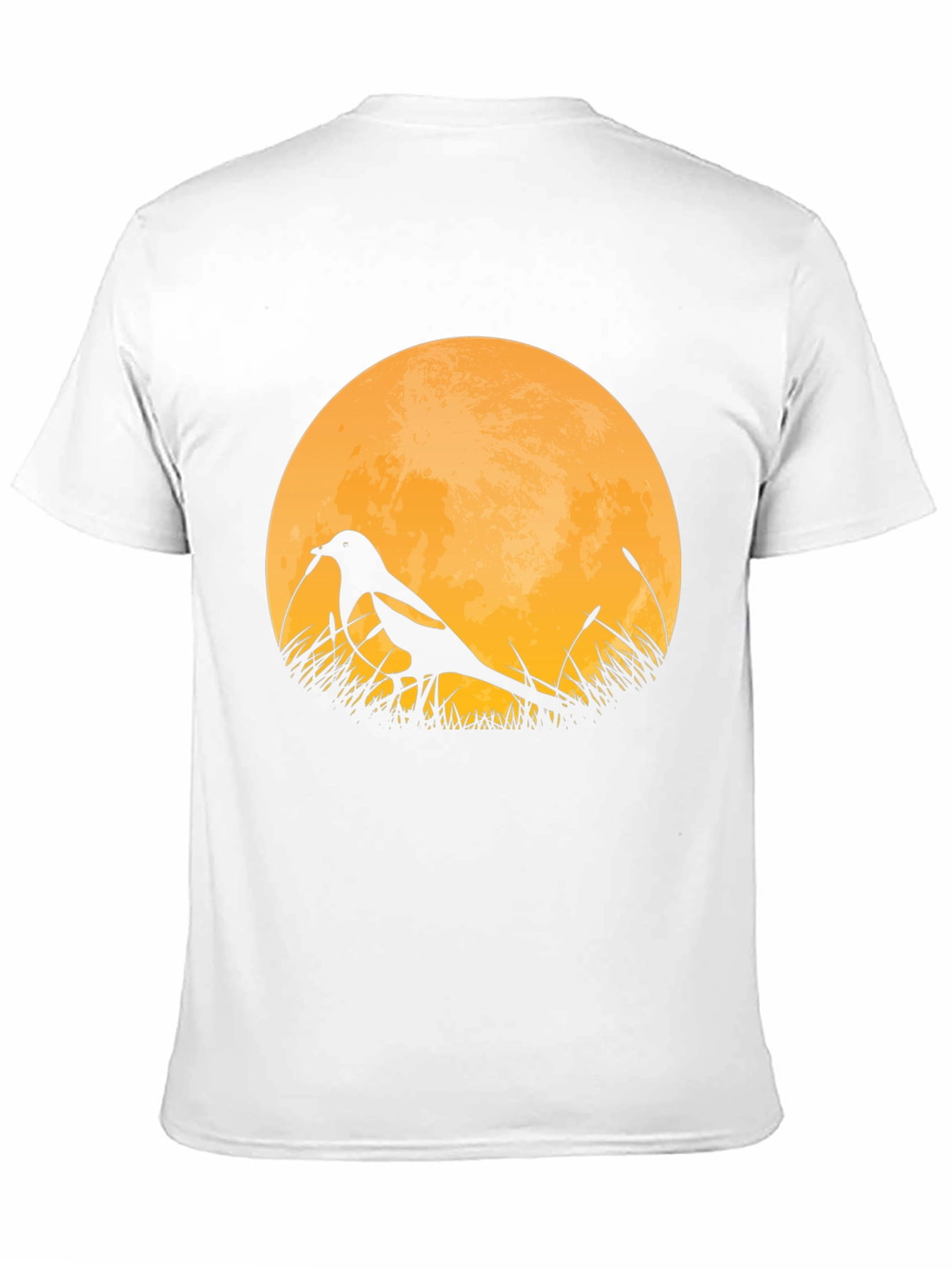 Bird Silhouette Moon Graphic T-Shirt