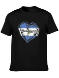 Nicaragua Flag Heart T-Shirt